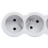 Rallonge multprise - 3 x 2P+T - 3 Mtres - Blanc / Gris - Legrand 049488