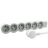 Rallonge multprise - 6 x 2P+T - 3 M�tres - Blanc / Gris - Legrand 049494