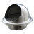 Prise d'Air Murale - En inox - Diametre 160  - Atlantic 461004