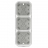 Boitier saillie - 3 postes - Horizontal ou vertical - Blanc - Legrand Plexo 069688L