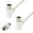 Cordon - TV 9.52 mm - Coud� � 90 Degr�s - M / F - 2M + Adaptateur - Erard 4399