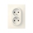Prise de courant - 2 x 2P+T - 1 poste - Blanc - Legrand Dooxie 600321