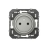 Prise de courant - 2 P�les - Alu - Legrand Dooxie 600434