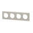 Plaque Legrand Dooxie - 4 postes - Plume - Legrand 600824