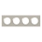 Plaque Legrand Dooxie - 4 postes - Plume - Legrand 600824