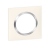 Plaque Legrand Dooxie - 1 poste - Blanc - Bague Chrom� - Legrand 600841