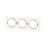 Plaque Legrand Dooxie - 3 postes - Blanc Chrom� - Legrand 600843