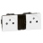 Prise de courant - 2 x 2P+T - Surface - Blanc - Legrand Mosaic 077134