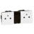 Prise de courant - 2 x 2P+T - Surface - Blanc - Legrand Mosaic 077134