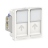 Prise RJ45 - 2 Modules - CAT6 - STP - Blanc - Schneider electric NU342618