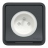 Prise de courant - 2P+T - Gris - Complet - Encastr� - Mureva - Schneider Electric MUR35036