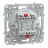 Va et vient + bouton poussoir - Fixation par vis - Blanc - Schneider Electric S320285