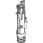 M�canisme de chasse  - Complet - Geberit type 212 - Geberit 244.820.00.1