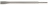 Burin plat - 20 x 250 mm - Pour perforateur SDS+ - Novipro 318FL20L0250