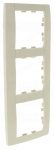 Plaque 3 postes vertical 71mm Hager Kallysta Dune
