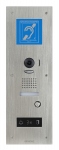 Platine de rue - Vid�o - Encastr�e - Pour moniteur JP4MED - En inox - Aiphone JPDVFLBM