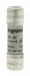 Fusible cartouche cylindrique - 10 x 38 - 6 Amp�res - Type gG HPC - Sans voyant