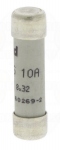 Fusible cartouche cylindrique - 8 x 32 - 10 Amp�res