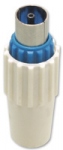 Fiche plastique m�le 9.52mm