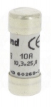 Fusible cartouche cylindrique - 10.3 x 25.8 mm - 10 Amp�res