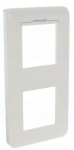 Enjoliveur 2X2 modules vertical Legrand Mosaic antimicrobien