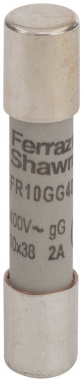 Fusible cartouche - 10 x 38 - GG - 2A - 400V - Avec Percuteur - Lot de 1 - Mersen G083703