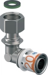 Coude � sertir - Ecrou libre - S-Press PLUS - 20 mm vers 1/2 - Uponor 1070613