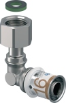 Coude � sertir - Ecrou libre - S-Press PLUS - 16 mm vers 3/8 - Uponor 1070611